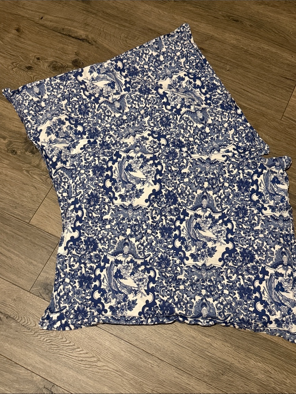 Ralph Lauren Vintage Tamarind Porcelain Blue White Toile Pattern pillow case set